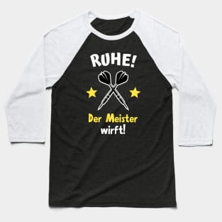 Darts Lustiger Spruch Meister Dartpfeile Baseball T-Shirt